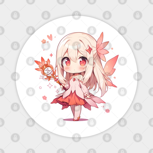 chibi illya Magnet by WabiSabi Wonders